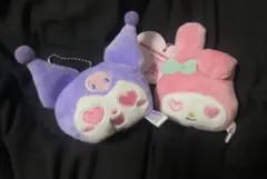 マイメロディ クロミ ぬいぐるみキーホルダー マスコット キャンドゥ セット売りのサムネイル
