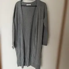 LOWRYS FARM グレー ロングカーディガン M