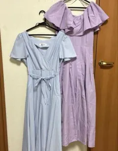 カラードレス2点のお譲り♡♡♡シンデレラドレスとラプンツェルフリルドレス♡