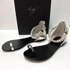 【美品】Giuseppe Zanotti パール装飾 トングサンダル36 1/2のサムネイル