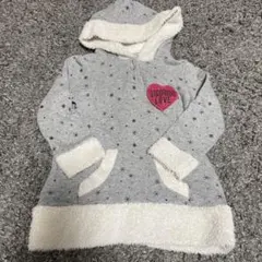 VIGOROUS LOVE フードパーカー グレー 110cm【最終価格】