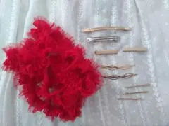 レースリボン　ヘアアクセサリーセット 10点
