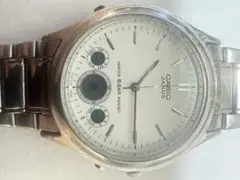 JANUS AQ-610 ホワイト文字盤 メンズ腕時計