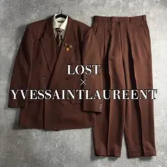 Yves Saint Laurent セットアップ ダブル ブラウン 2026年最新】イヴサンローラン スーツ ダブルの人気アイテム - メルカリ