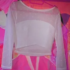 snidel　雑誌掲載、シースルー切替トップス