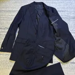 未使用 デサント セットアップ スーツ ビジネス ネイビー XL 大きい