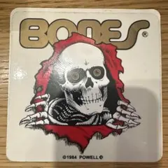 POWELL BONES スカルデザイン バナー ヴィンテージ1984年製 90s ブート Powell BONESリッパー 覗きスカル スウェット - メルカリ