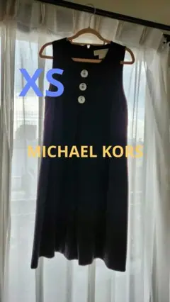 MICHAEL KORS ブラック ノースリーブミニワンピース XS