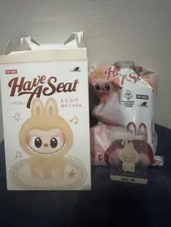 ラブブ　POP MART Have A Seat 黄色