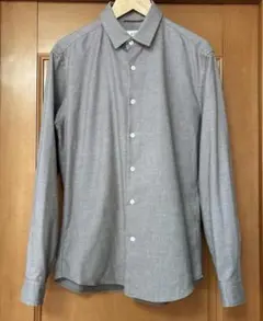 417 EDIFICE グレー 長袖シャツメンズMサイズ