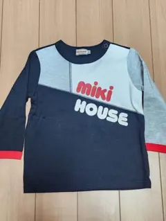 未使用に近い　ミキハウス　ロンT　90cm