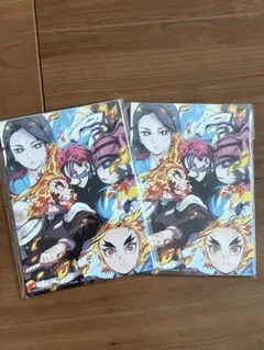 鬼滅の刃 無限列車編映画特典色紙　2セット