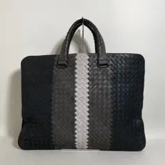 2607-105｜美品｜ボッテガヴェネタ イントレチャート ビジネスバッグのサムネイル