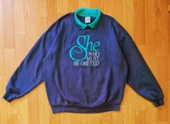 90s【JERZEES】ジャージーズ（XL）襟付きスウェット USA製
