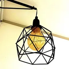 IKEA ジオメトリック ブラック ペンダントライト 電球セット - メルカリ