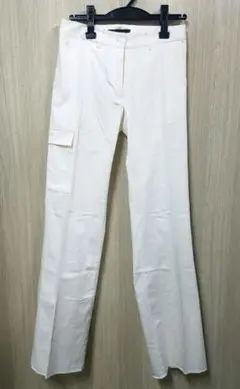 ストレッチレディースゴルフパンツ/ホワイト/Sサイズ