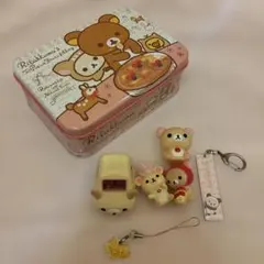 レトロ レア コリラックマ トミカ 缶ケース キーホルダー ミニチュア