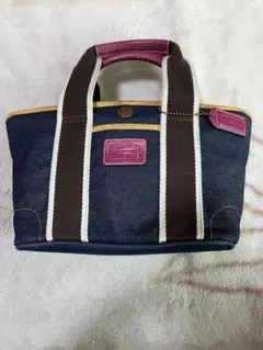 廃盤品coachミニ トートバッグ デニム　早い者勝ち！