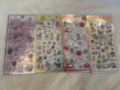 プチドロップステッカー　マリー　トイストーリー　ズートピア　ベイマックス　4枚