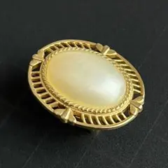 帯留め　121 小さめ　パール風