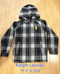 Ralph Lauren チェック柄　パーカー　春物　ジップ　ラルフローレン