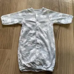 水色 雲柄ロンパース 50〜60