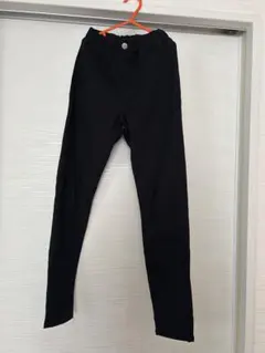 GUキッズ　のびのびレギンスパンツ ウエストゴム　黒　140cm
