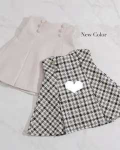 ꒰ pium ꒱ ハイウエストボックスタックミニスカート ブラックミックス