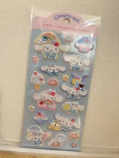 公式)サンリオ ジュエルマシュマロステッカー シール【シナモロール】