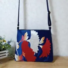 ショルダーバッグ✤678花柄帯✨ハンドメイド、帯、着物リメイク