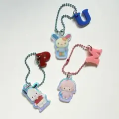 산리오 チャーム イニシャル ウサハナ ポチャッコ ピアノ にじほしキャンディ
