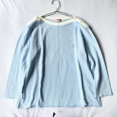 【マックレガー】ワッフルカットソー Ｔシャツ7分袖 綿100% 両肩ボタン L