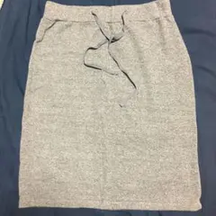 レディース スウェットタイトスカート　グレー