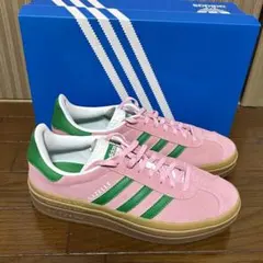 アディダス オリジナルス ウィメンズ ガゼルボールド ピンク 24.5㎝