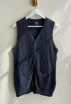 ★送料込み★Jプレス　J.PRESS　ウールカシミヤ混ケーブルニットベスト♪
