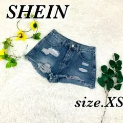 SHEIN シーイン　ショート　デニム　パンツ　XS