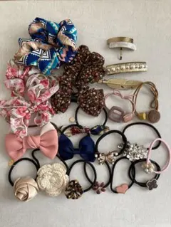 シュシュ　ヘアゴム　ヘアアクセサリー　20個 まとめ売り