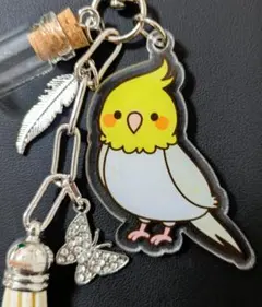 【オカメインコ　オリジナルキーホルダー・バッグチャーム】のサムネイル