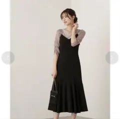 PROPORTION BODY DRESSINGシアースリーブテレコ グレージュ