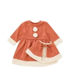 【新品未使用】スリーコインズ サンタワンピース スリコ　クリスマス 80 90