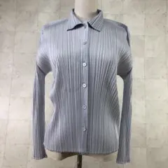 pleatsplease basic ライトグレーシャツ　サイズ3 PLEATS PLEASE プリーツプリーズBASICS ライトグレーシャツ 3 - メルカリ