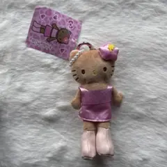 ハローキティ スタイルアップ　マスコット ヒョウ 日焼け 足長キティ ピンク