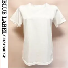 美品 ブルーレーベル クレストブリッジ Tシャツ 白 ロゴ トップス レディース