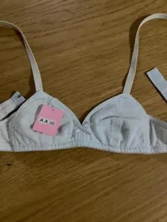 必ずプロフィール拝見　三角　極小　ジュニアブラ ホワイト AA 60