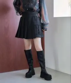 HARE サイドプリーツショートパンツ