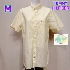 【美品】 TOMMY HILFIGER ストライプ　シャツ　半袖　M D7