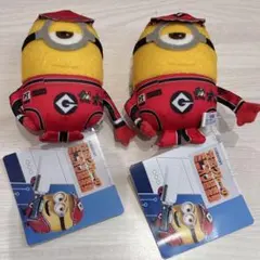 ミニオン　ぬいぐるみ　ピットクルー　怪盗グルーのミニオン超変身　2個セット