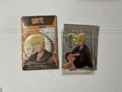 NARUTO ナルト フルカラー缶バッジ レアカード 波風ミナト 2点セット