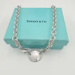 極美品Tiffany&Co.リターントゥティファニーオーバルタグチョーカー925