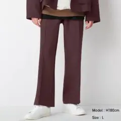 GU フレアパンツ　ワイン　未使用　メンズ xs